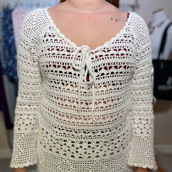 Not The Same Crochet Top/Cover Up - Picture 1 of 15